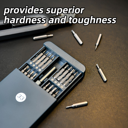 Отвертка ударная с набором бит Deli YS EDL241033, 33 штуки, металлический кейс фото 3