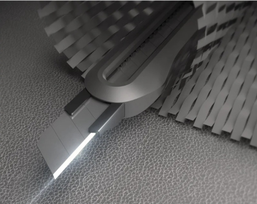 Нож строительный Deli HS HT4009C 9 мм, Soft Touch, оранжевый фото 4