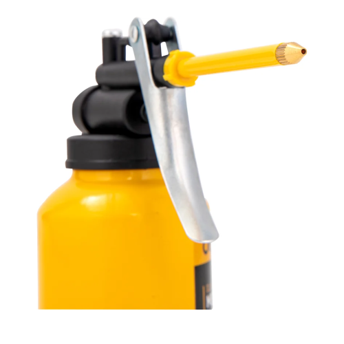 Масленка для смазки стальная Deli YS EDL2401, 180 мл, медный носик, желтая фото 7