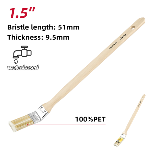 Кисть радиаторная Deli YS EDL509174, 1.5"-38 мм, искусственная щетина фото 2