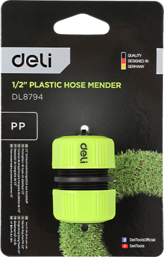 Муфта соединительная для шлангов Deli GS EDL8794 1/2", двухкомпонентная фото 4 Муфта соединительная для шлангов Deli GS EDL8794 1/2", двухкомпонентная фото 4