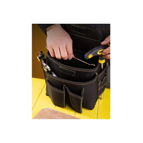 Сумка для инструментов поясная Deli YS EDL-P4, 220х140х200 мм, ткань Oxford, черный фото 4