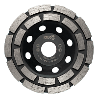 Чашка алмазная по бетону, "Krugo" 125 x 22,23 мм, двухрядная