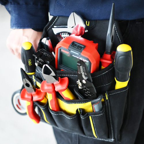 Сумка поясная Deli YS DLP08, для инструмента, 6 карманов фото 4