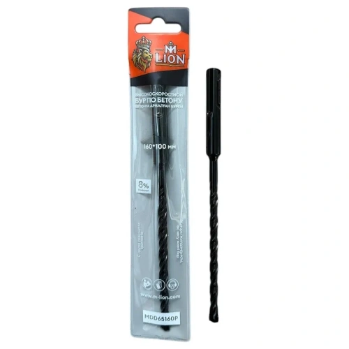 Бур M-Lion MDD14160P, по бетону, 14 х 160 мм, SDS+, двойная резьба