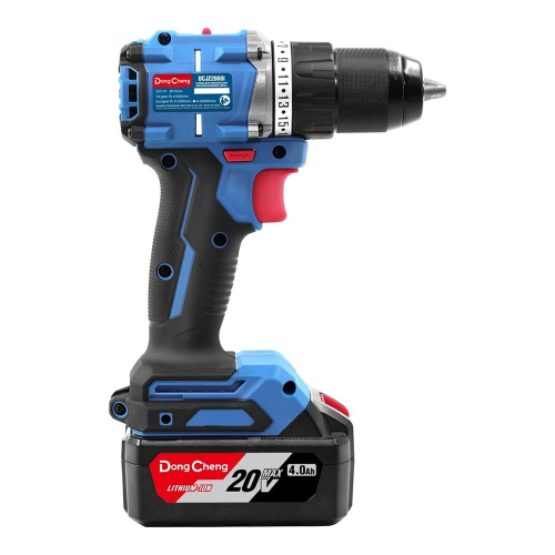 Аккумуляторная дрель-шуруповерт DongCheng DCJZ06-13 (TYPE EM), 20 В, 120 Нм, 2 АКБ, 4 Ач, З/У 4А фото 2