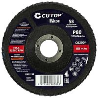 Круг лепестковый торцевой CUTOP 125x22.2 мм, Р80