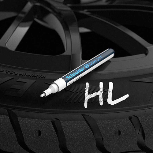 Маркер перманентный на нитрокраске "Schneider Maxx 271" фото 3