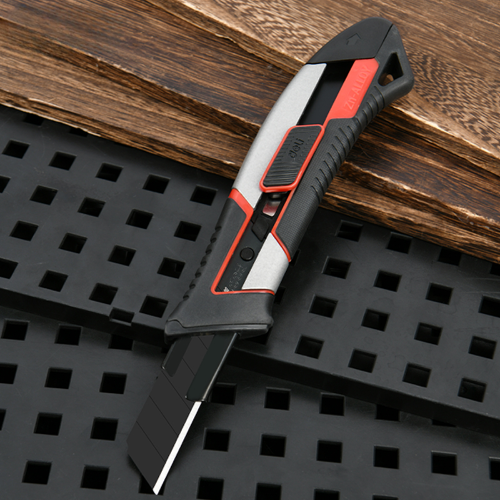 Нож строительный Deli YS DL4254, 18 мм, прорезиненная рукоятка фото 2