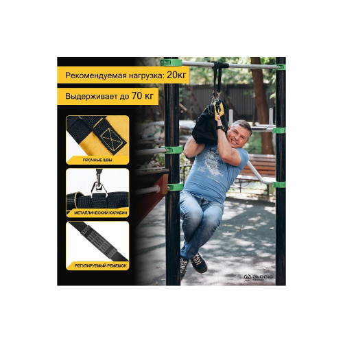 Сумка для инструментов Deli YS EDL430116, 360х180х250 мм, ткань Oxford, черный, желтый фото 8