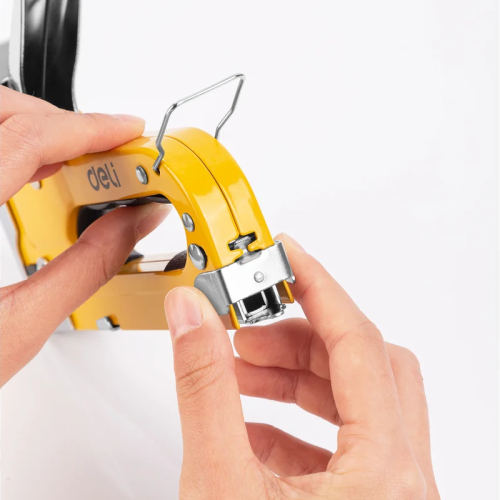 Набор механический степлер и скоборасшиватель Deli YS EDL238105, 3-в-1+ комплект скоб, кейс фото 11