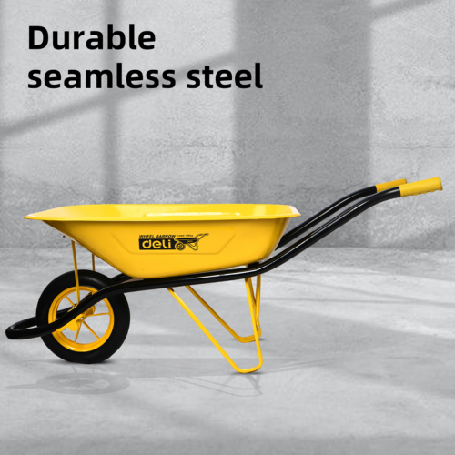 Тачка Deli YS EDL437065 65 л строительная, 130 кг, 1 пневмоколесо фото 3