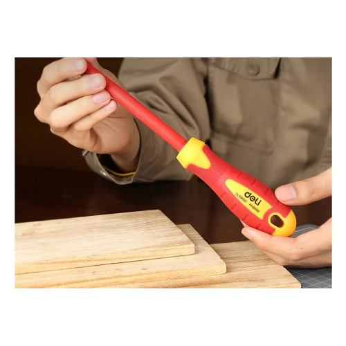 Отвертка Deli YS EDL518150, диэлектрическая, PH3 x 150 мм фото 5