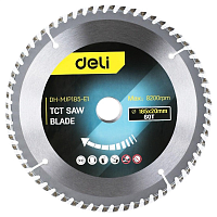 Диск пильный Deli YS EDH-MJP185-E1, 185 x 20 мм, 60Т