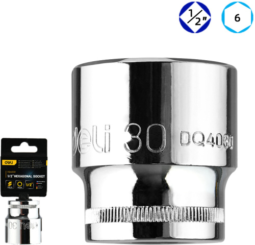 Головка торцевая шестигранная Deli YS EDQ4030 1/2", 30 мм фото 2