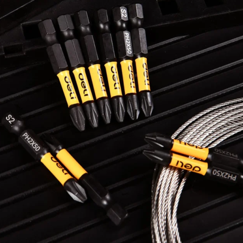 Бита  Deli YS EDL251050, ударная, 10 шт., PH2 x 50 мм фото 10