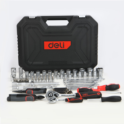 Набор инструмента Deli RS EDQ45100, 1/4", 1/2", 100 шт. фото 2