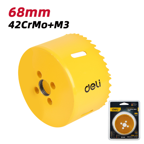 Коронка биметаллическая Deli YS EDH-SKK068-E1, 68 х 38 мм, М14 фото 2