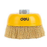Щетка для УШМ Deli YS EDH-GSS125-E1, чашечная, проволочная, 125 мм