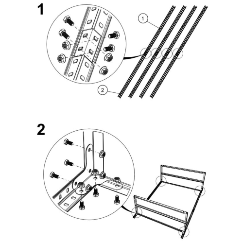 Стеллаж MS 200KD/100x30/4 (1950x1000x300) фото 6