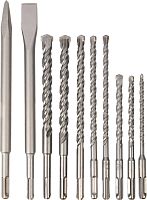 Набор буров и зубил Deli YS EDH-YCZ010-EH1 6,8,10х160 мм, 8,10,12,14,16х210 мм SDS+,10 шт.