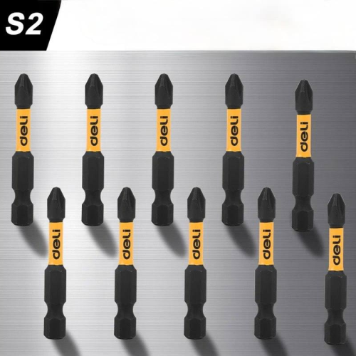 Бита  Deli YS EDL251050, ударная, 10 шт., PH2 x 50 мм фото 3