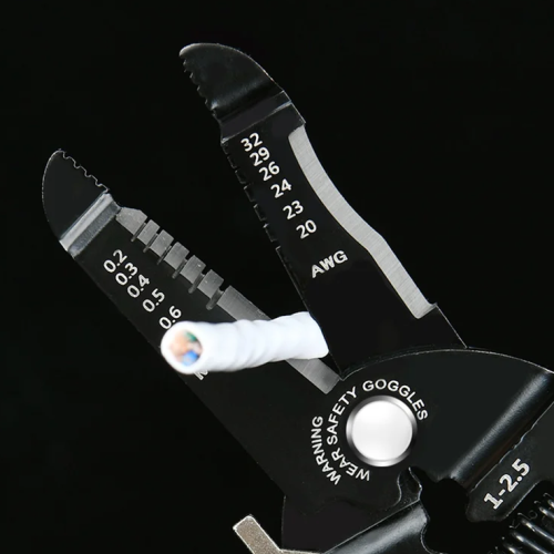 Инструмент для снятия изоляции Deli RS EDL383028, 180 мм, 0.2- 0.8 мм фото 5