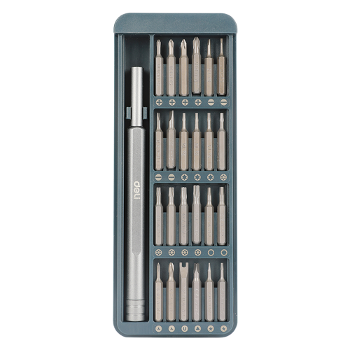 Отвертка Deli YS EDL241025, с набором прецизионных бит, 25 шт