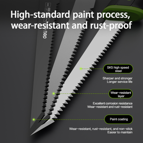 Пила садовая Deli GS EDL-YL2301, 210 мм, складная фото 5