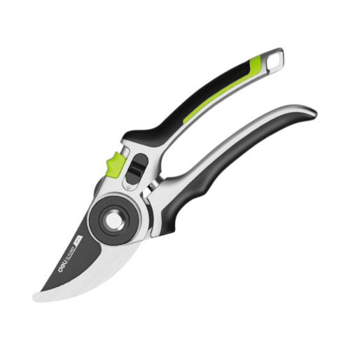 Секатор садовый Deli GS EDL-YL0007, 216 мм, серебристый/черный