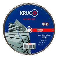 Круг алмазный по железобетону "Krugo Master", 400 x 25.4 мм, турбо
