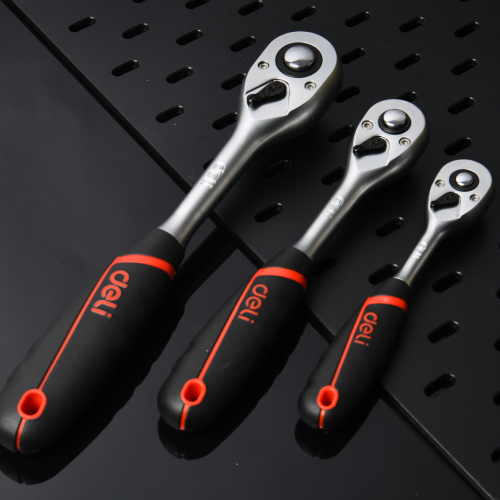 Ключ-трещотка Deli RS EDQ42802, 3/8", 200 мм, 72 зуба фото 5