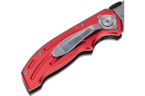 Нож строительный складной Deli RS EDL040 трапеция, 19T фото 6