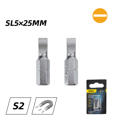 Бита Deli YS EDL251004, 2 шт., SL5 x 25 мм фото 3