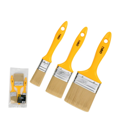 Набор кистей Deli YS EDL509157, малярных, 25/50/75 мм, смешанная щетина, 3 шт  фото 2