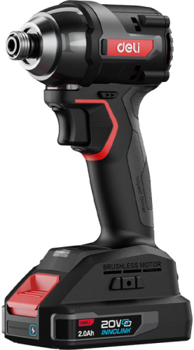 Аккумуляторный шуруповерт ударный Deli RS EDE-QZ20-1D2 20В, 200 Нм, 2 АКБ, 2 Ач фото 2