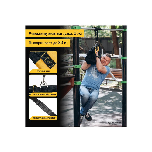 Сумка для инструментов Deli YS EDL430117, 400х200х270 мм, ткань Oxford, черный, желтый фото 8