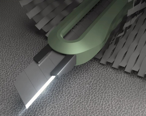 Нож строительный Deli HS EHT4009L 9 мм, Soft Touch, зеленый фото 4