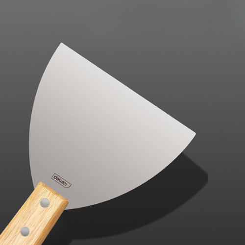 Шпатель Deli YS DL-HD4C, нержавеющий, 100 мм, деревянная рукоятка фото 3