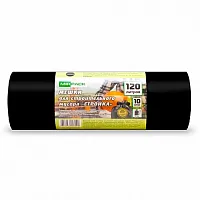 Мешки для мусора "Mirpack Стройка", 70 мкм, 120 л, 10 шт/рулон