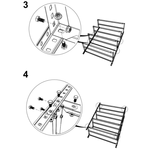 Стеллаж MS 200KD/100x30/4 (1950x1000x300) фото 7