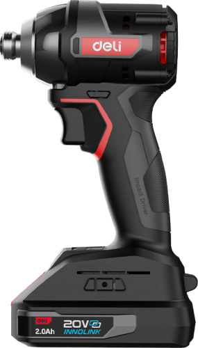 Аккумуляторный шуруповерт ударный Deli RS EDE-QZ20-1D2 20В, 200 Нм, 2 АКБ, 2 Ач фото 3