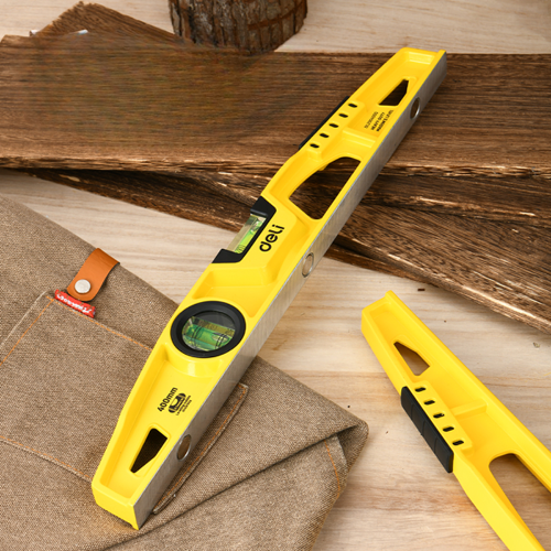 Уровень строительный Deli YS EDL290600Q, литой, 600 мм, с двойным обзором фото 2