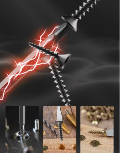 Отвертка двухсторонняя Deli HS HT1055 SL6, PH2x100 мм, Soft Touch, черный фото 4