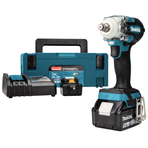 Аккумуляторный гайковерт MAKITA DTW300RTJ, 18 В, 330 Нм, 2 АКБ, 5 Ач, З/У фото 2 Аккумуляторный гайковерт MAKITA DTW300RTJ, 18 В, 330 Нм, 2 АКБ, 5 Ач, З/У фото 2