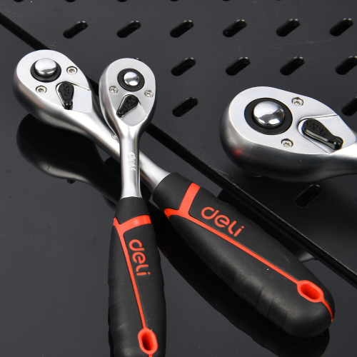 Ключ-трещотка Deli RS EDQ41802, 1/4", 150 мм, 72 зуба фото 3 Ключ-трещотка Deli RS EDQ41802, 1/4", 150 мм, 72 зуба фото 3