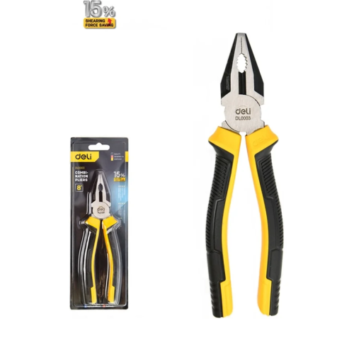 Плоскогубцы Deli YS EDL0003 200 мм, 2-х компонентные рукоятки фото 2 Плоскогубцы Deli YS EDL0003 200 мм, 2-х компонентные рукоятки фото 2