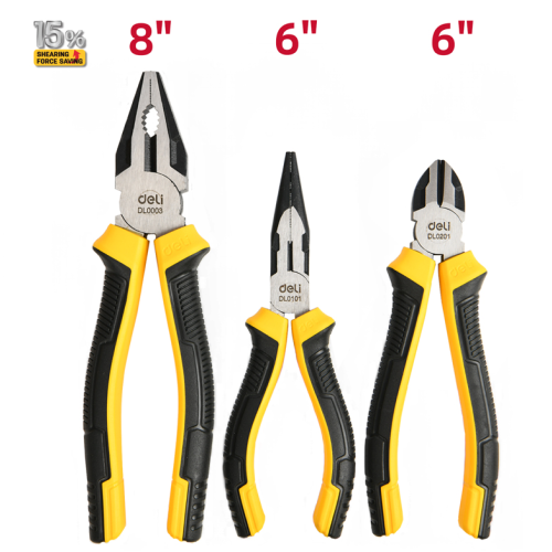 Набор губцевого инструмента Deli YS EDL0003-3, 3 шт.  фото 6