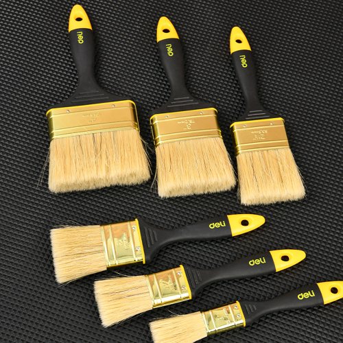 Кисть малярная Deli YS EDL509146, плоская, 4"-100 мм, смешанная щетина фото 5