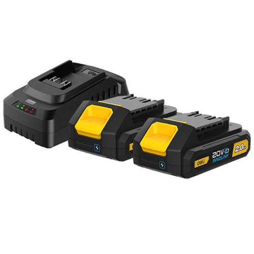 Аккумуляторная батарея "Deli", 20В, 2 Ач, 2 шт, + З/У 45 Вт